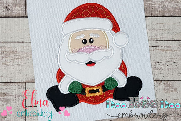 Cute Santa Claus - Applique Embroidery