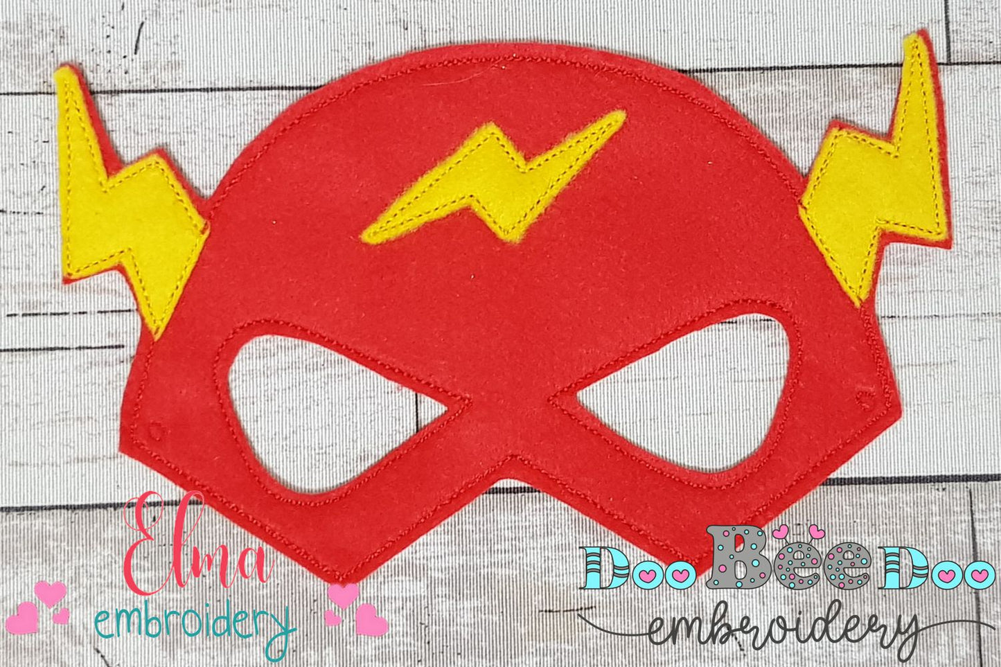 ⚡Speedy Adventures Mask – Flash ITH Project – Machine Embroidery Design