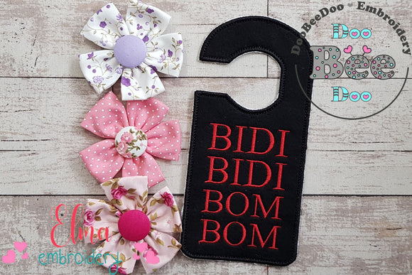 Selena Bidi Bidi Bom Bom Door Hanger - ITH Project - Machine Embroidery Design