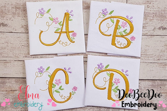 Alphabets & Monograms Embroidery Designs - DooBeeDoo Embroidery Designs
