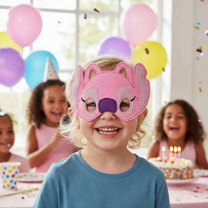 Pink Alien Angel Mask 🌸 – ITH Project – Machine Embroidery Design