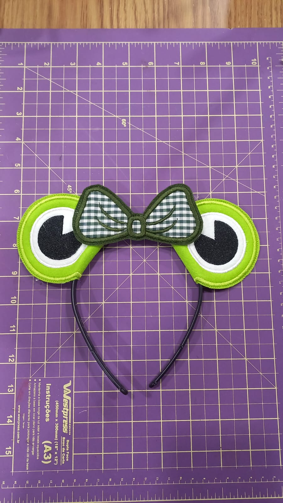 Headband Frog - ITH Project - Machine Embroidery Design