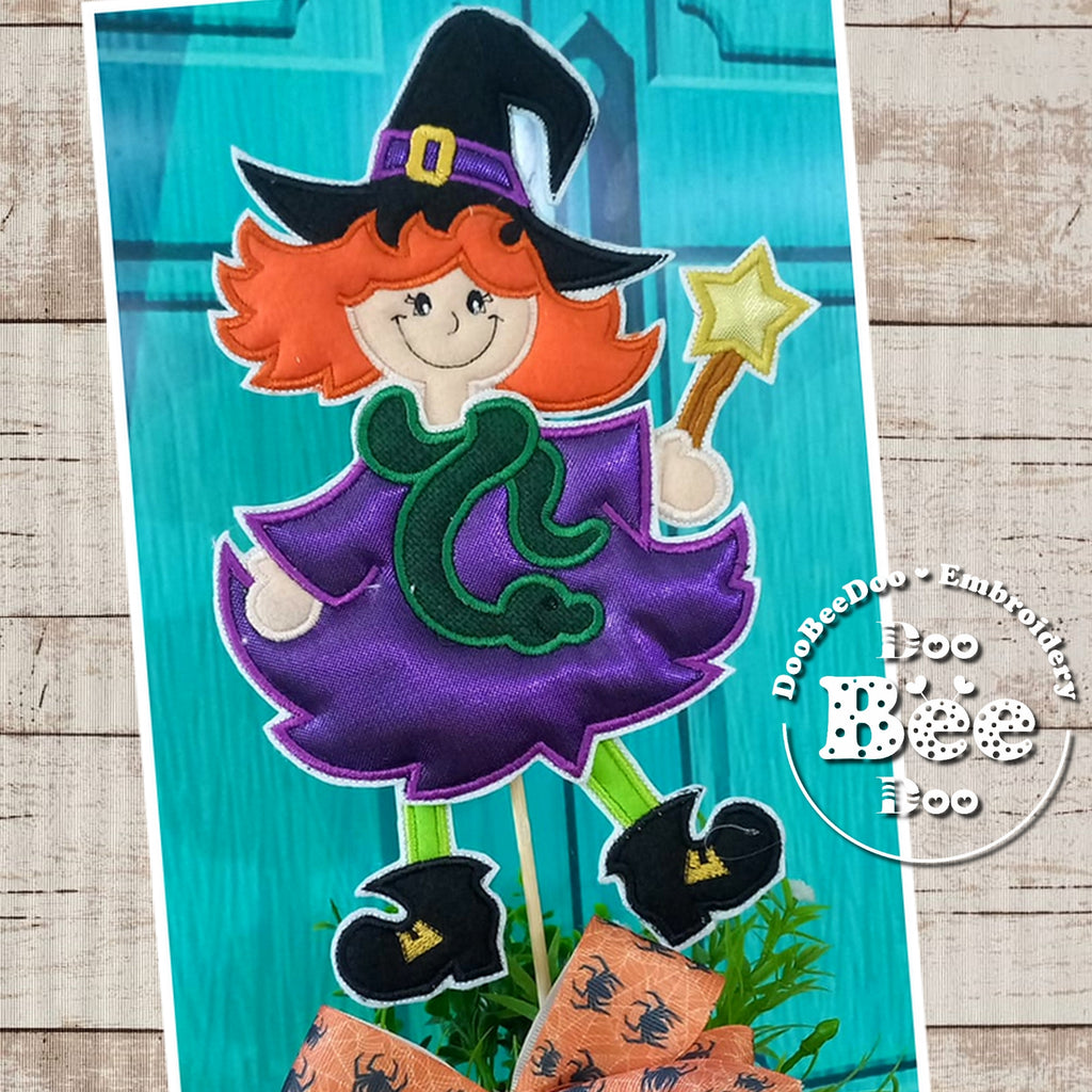 Witch with Snake - ITH Project - Machine Embroidery Design
