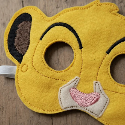 Simba's Jungle Adventure Mask – ITH Project – Machine Embroidery Design