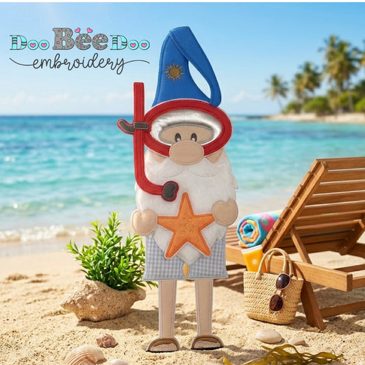 Summer Diver Gnome - ITH Project - Machine Embroidery Design
