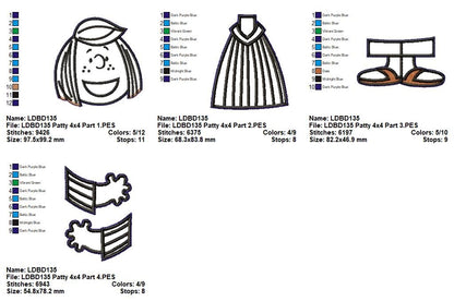 Peppermint Patty – ITH Project – Machine Embroidery Design