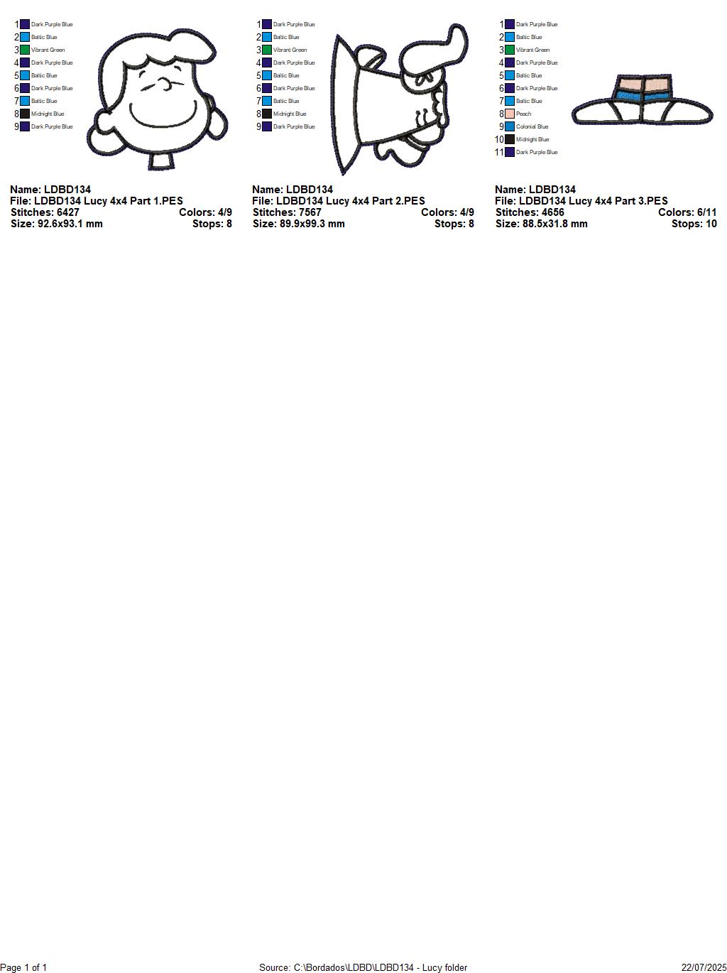 Lucy – ITH Project – Machine Embroidery Design