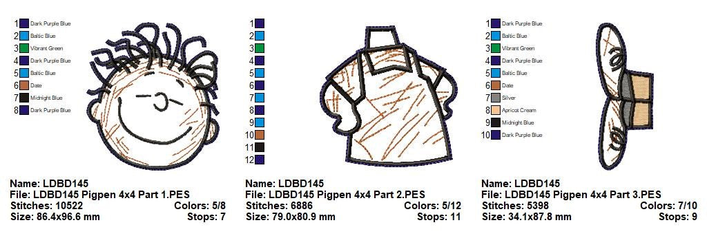 Pig-Pen – ITH Project – Machine Embroidery Design