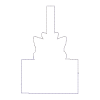 Marie Keychain/Bag Tag - ITH Project - Machine Embroidery Design