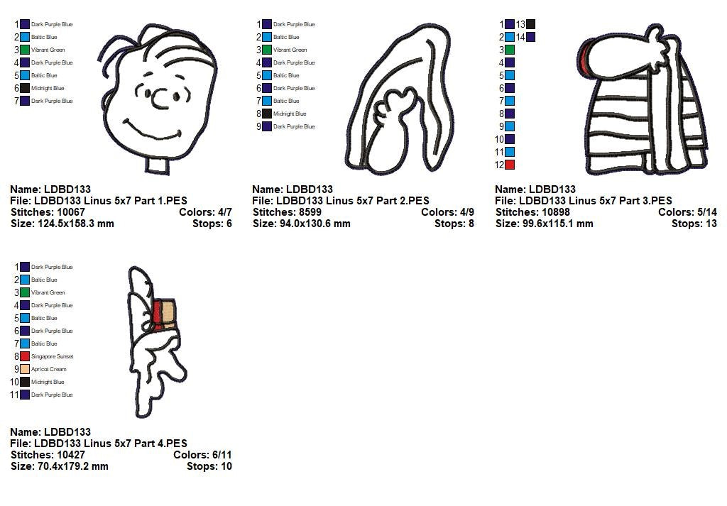 Linus – ITH Project – Machine Embroidery Design