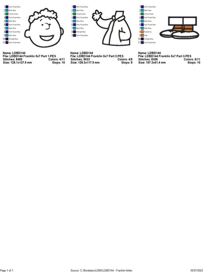 Franklin – ITH Project – Machine Embroidery Design