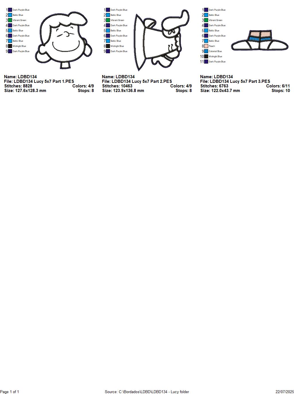 Lucy – ITH Project – Machine Embroidery Design