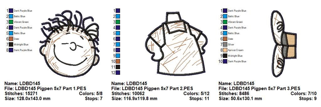 Pig-Pen – ITH Project – Machine Embroidery Design