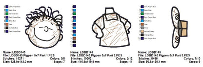 Pig-Pen – ITH Project – Machine Embroidery Design