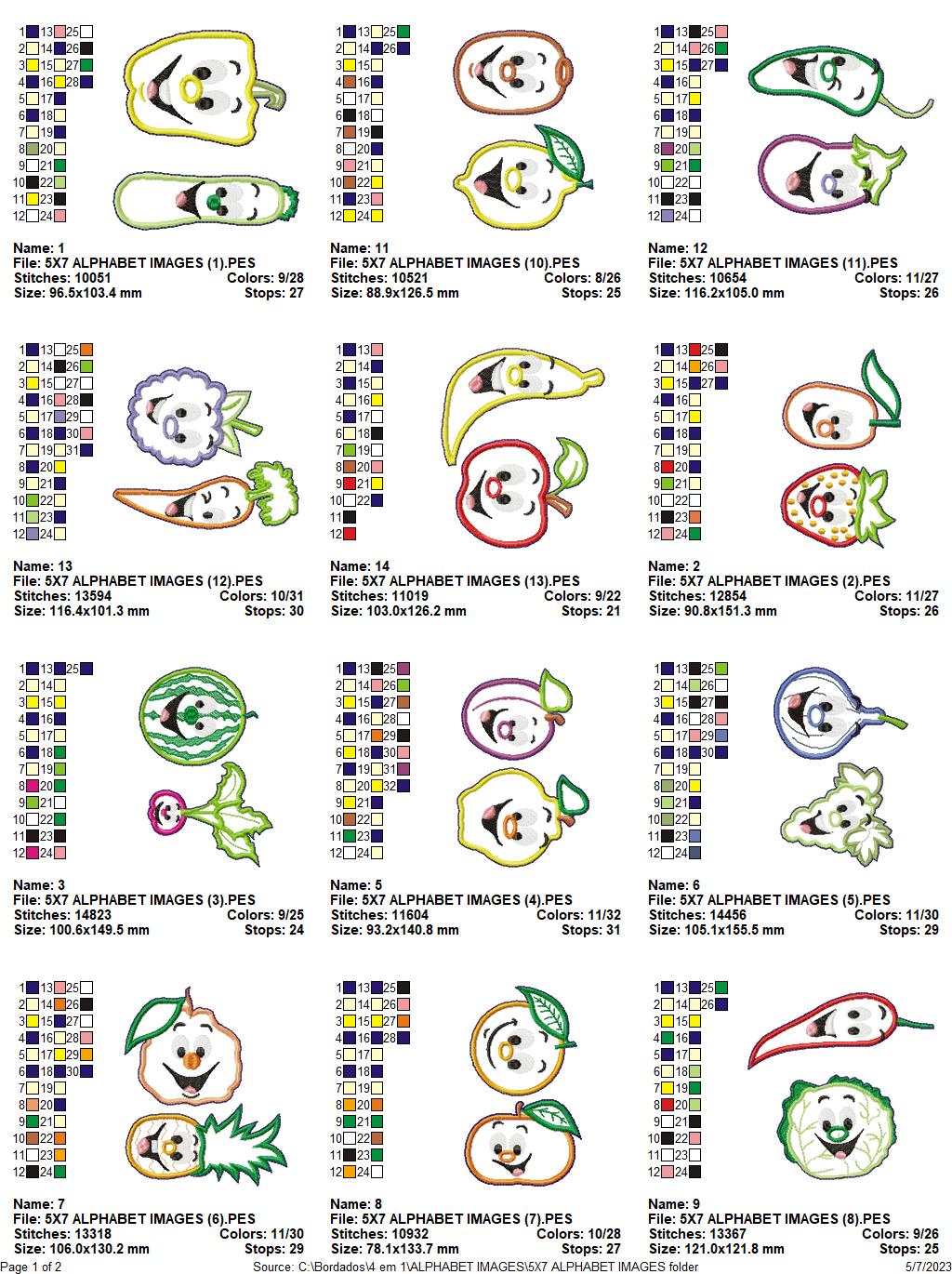 Grandpa's Alphabet - ITH Project - Machine Embroidery Design