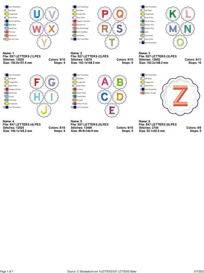 Grandpa's Alphabet - ITH Project - Machine Embroidery Design