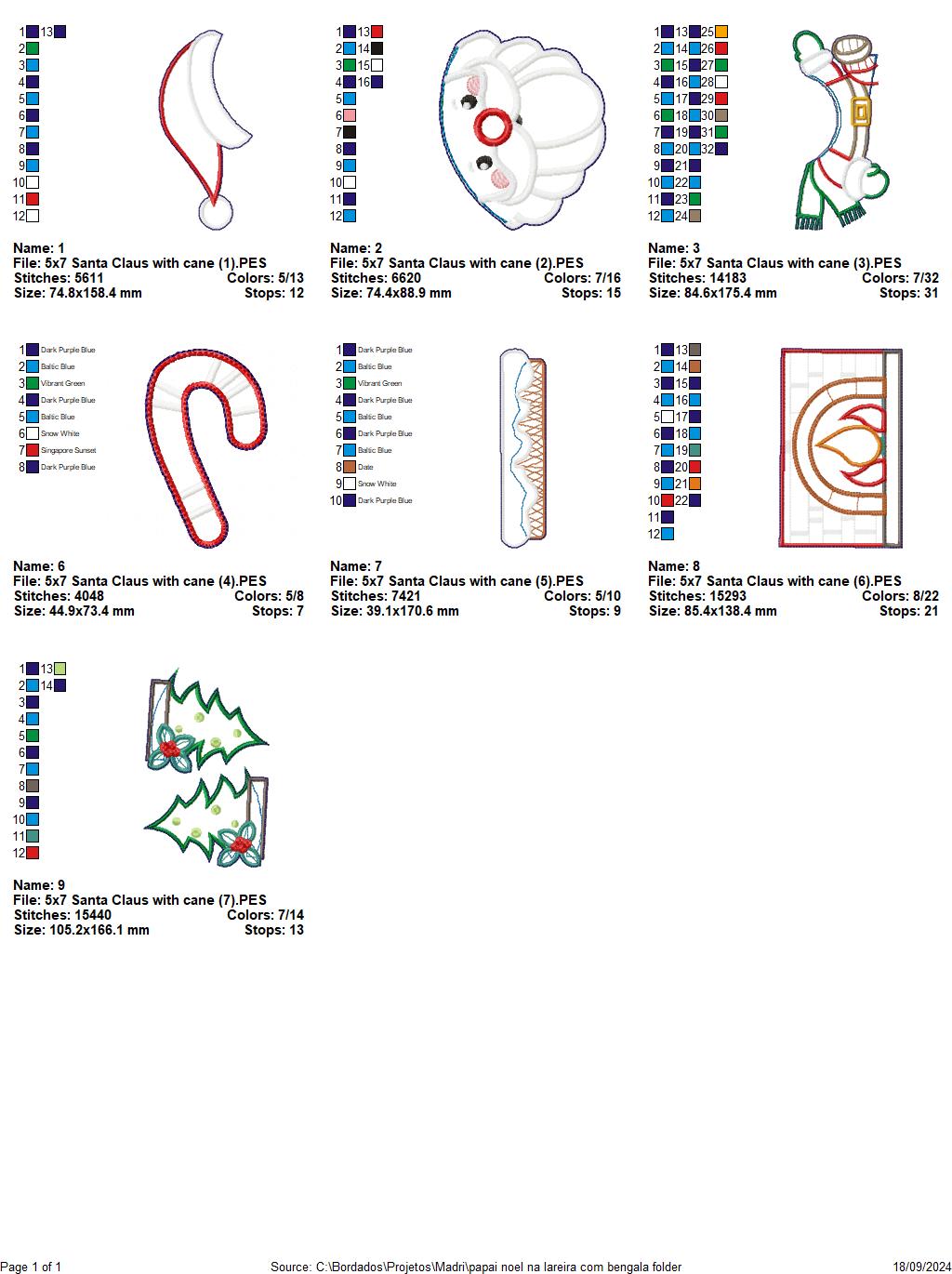 Santa Claus in the fireplace - ITH Project - Machine Embroidery Design