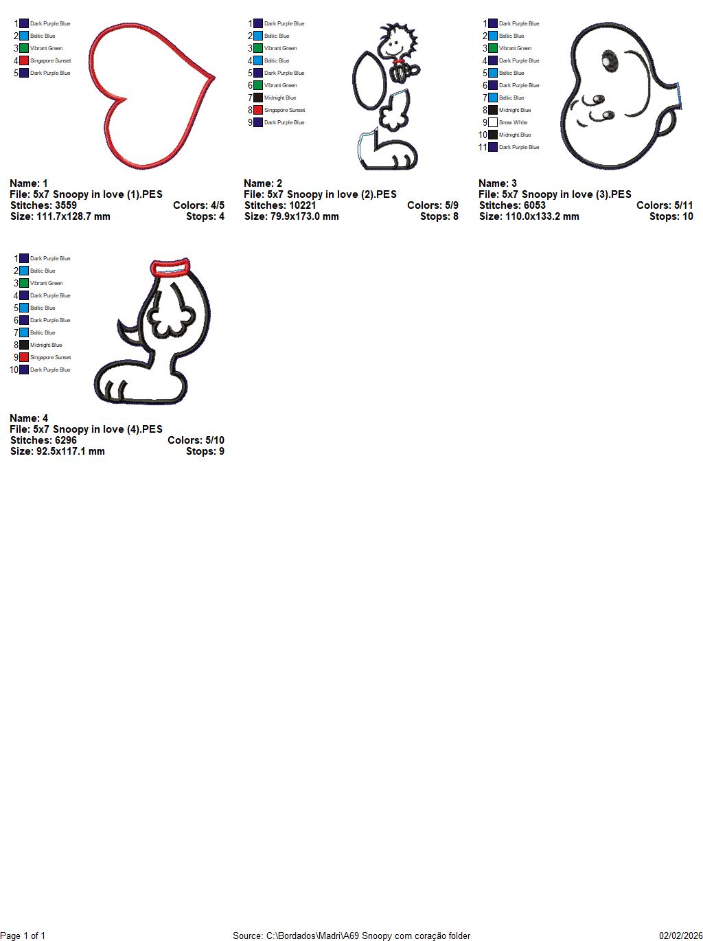 Valentine Puppy Boy – ITH Project – Machine Embroidery Design