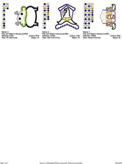 Witch's House - ITH Project - Machine Embroidery Design