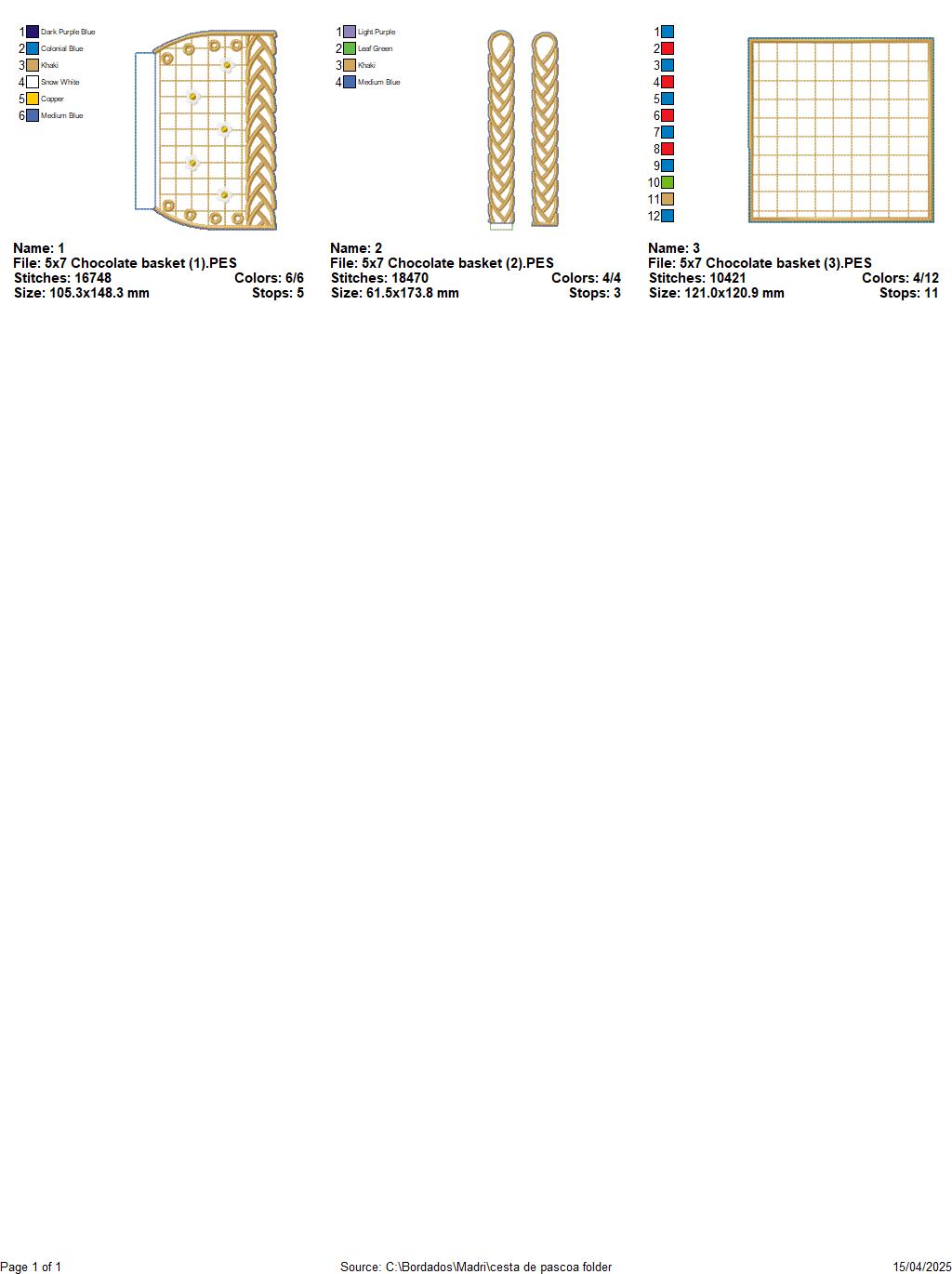 Easter Basket of Joy – ITH Project – Machine Embroidery Design