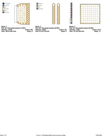 Easter Basket of Joy – ITH Project – Machine Embroidery Design