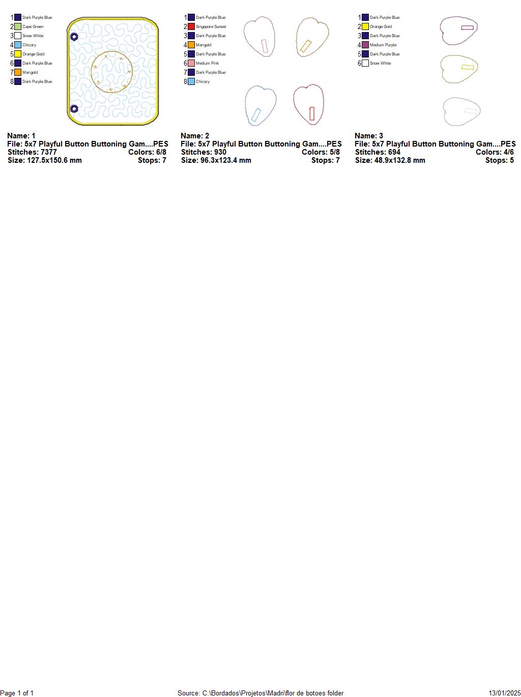 Buttoning Sensory Book Page - ITH Project - Machine Embroidery Design
