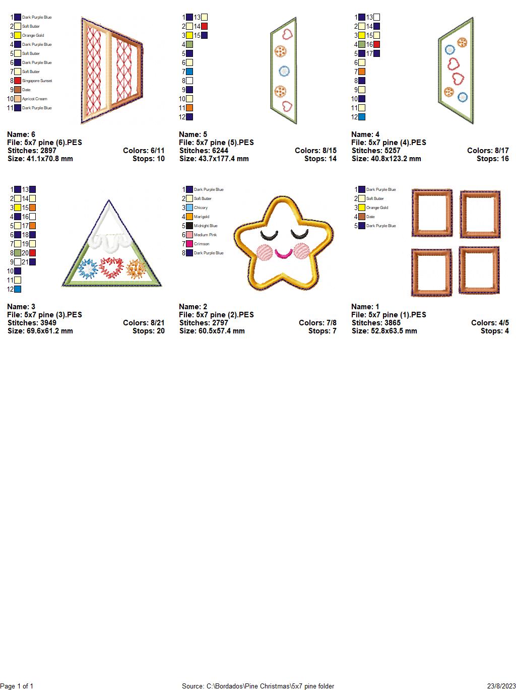 Christmas Tree Vase Ornament - ITH Project - Machine Embroidery Design