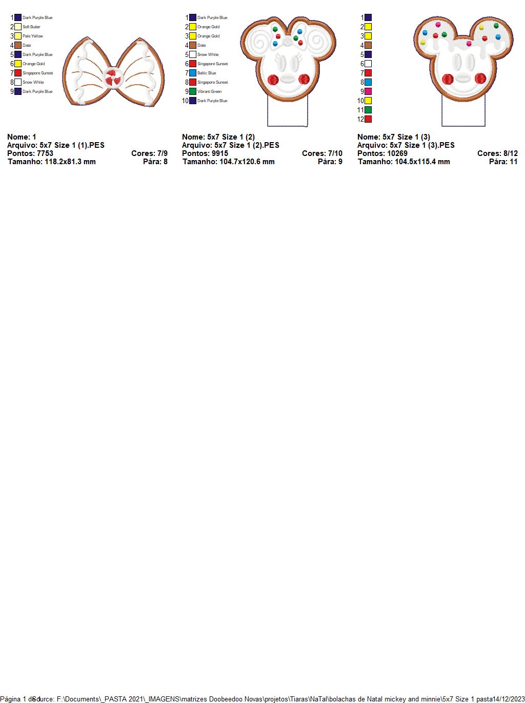 Christmas Gingerbread Headband - ITH Project - Machine Embroidery Design