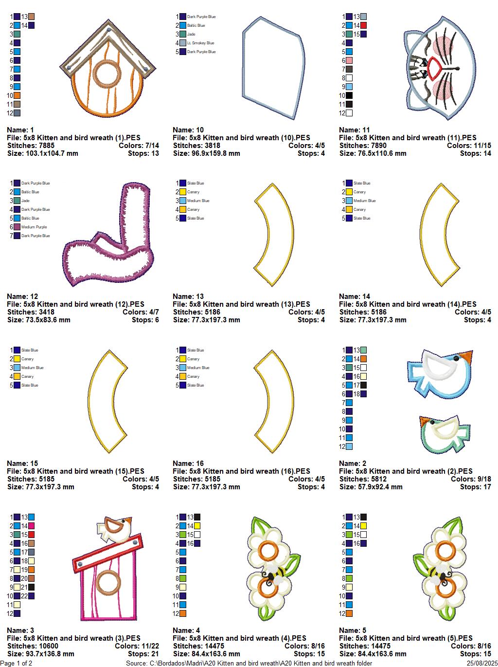 Welcome Cat – ITH Project – Machine Embroidery Design