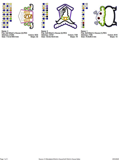 Witch's House - ITH Project - Machine Embroidery Design