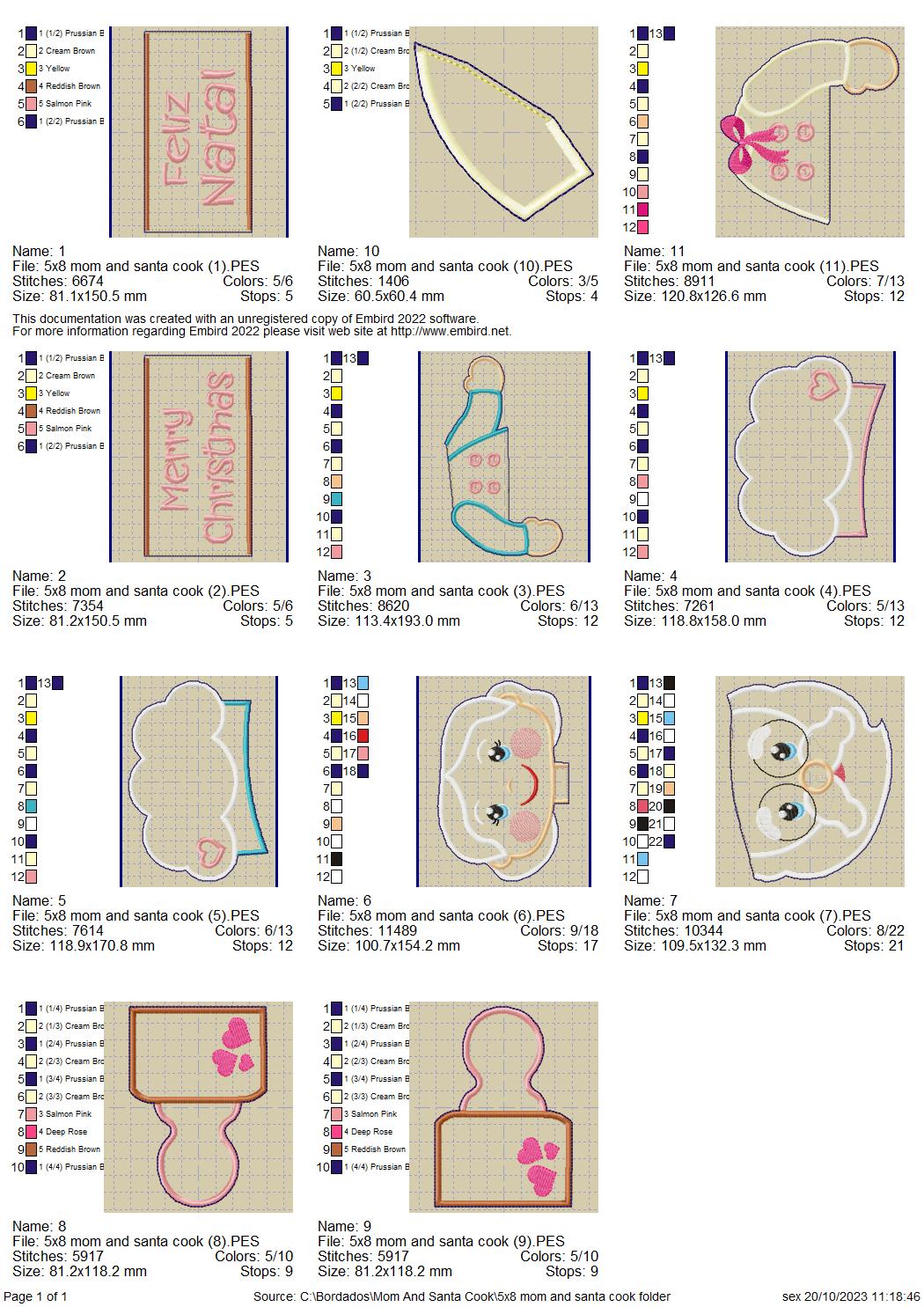 🎅 Christmas Trio – ITH Project – Machine Embroidery Design