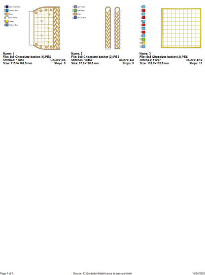 Easter Basket of Joy – ITH Project – Machine Embroidery Design