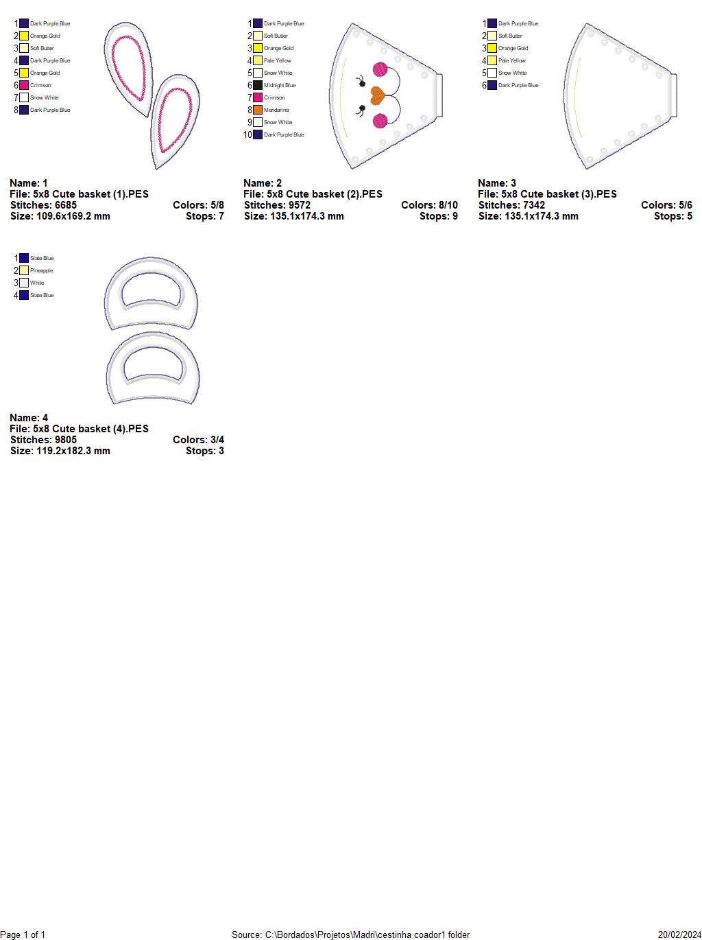 Easter  Candy Bag - ITH Project - Machine Embroidery Design