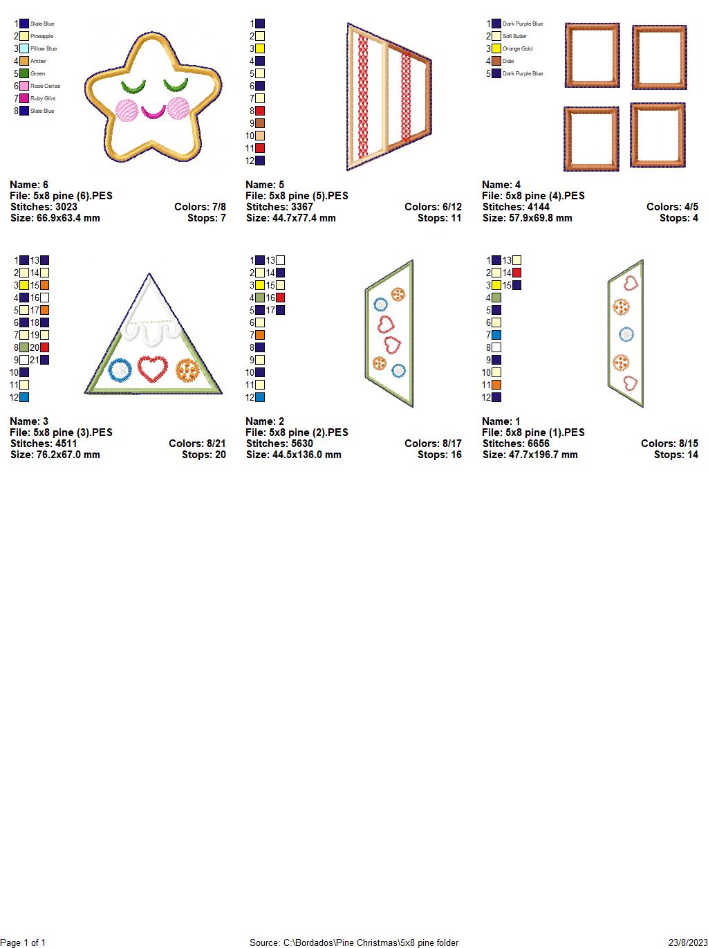 Christmas Tree Vase Ornament - ITH Project - Machine Embroidery Design