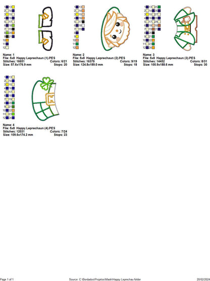 Cute Leprechaun - ITH Project - Machine Embroidery Design