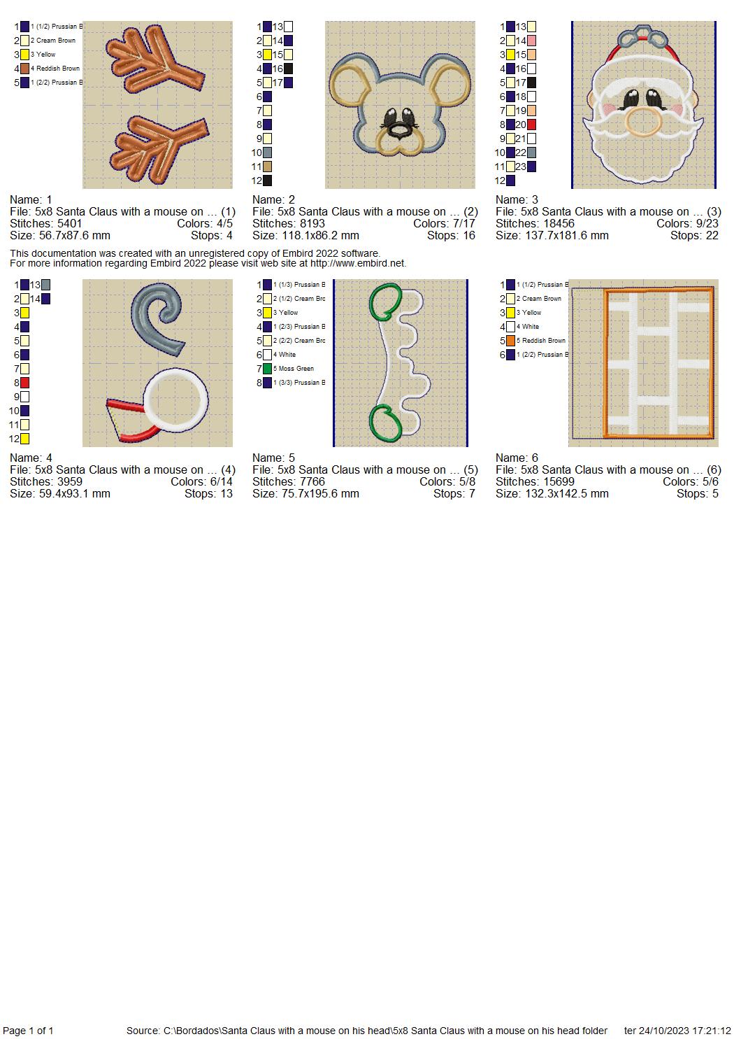 🎅 Christmas Trio – ITH Project – Machine Embroidery Design