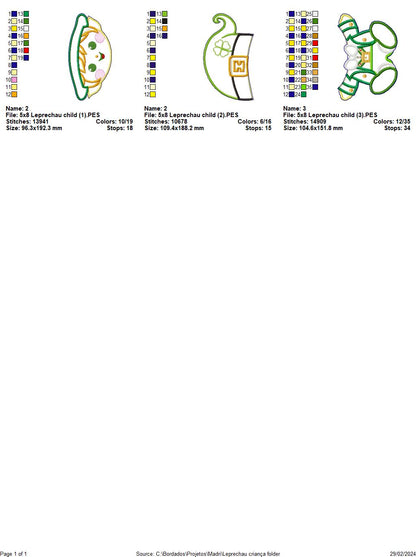 Leprechau Child - ITH Project - Machine Embroidery Design