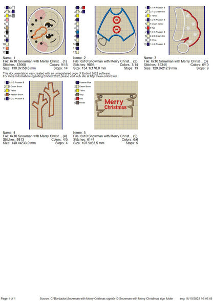 🎅 Christmas Trio – ITH Project – Machine Embroidery Design