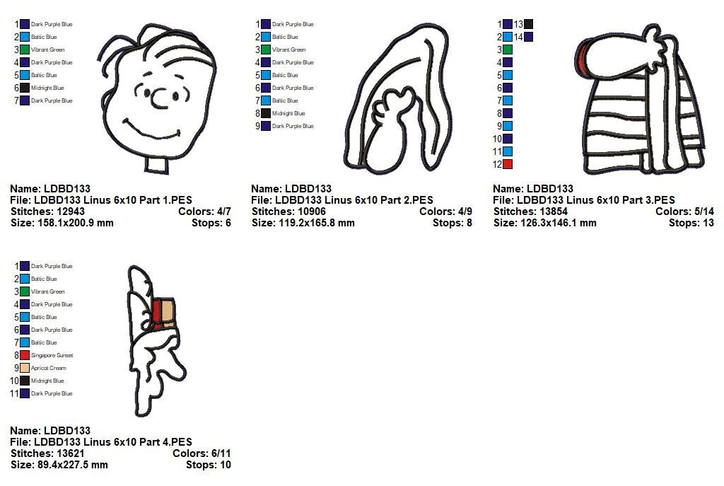 Linus – ITH Project – Machine Embroidery Design