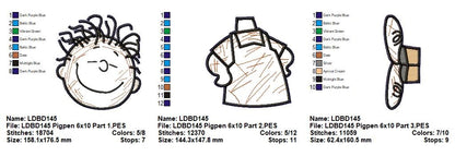 Pig-Pen – ITH Project – Machine Embroidery Design