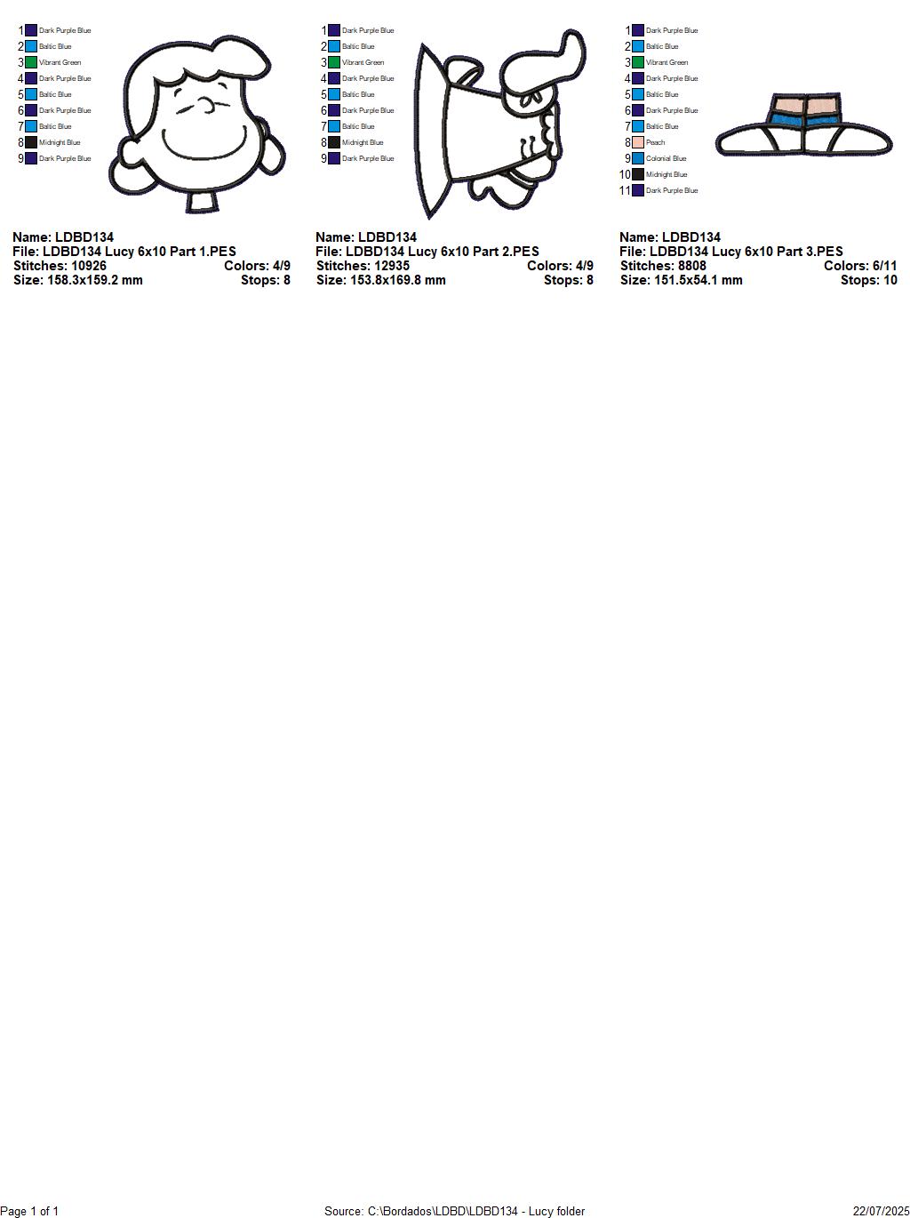 Lucy – ITH Project – Machine Embroidery Design