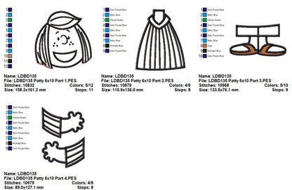 Peppermint Patty – ITH Project – Machine Embroidery Design