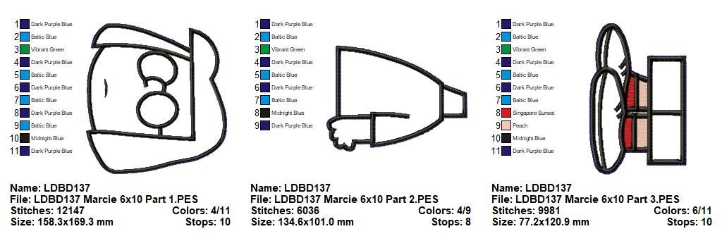 Marcie – ITH Project – Machine Embroidery Design