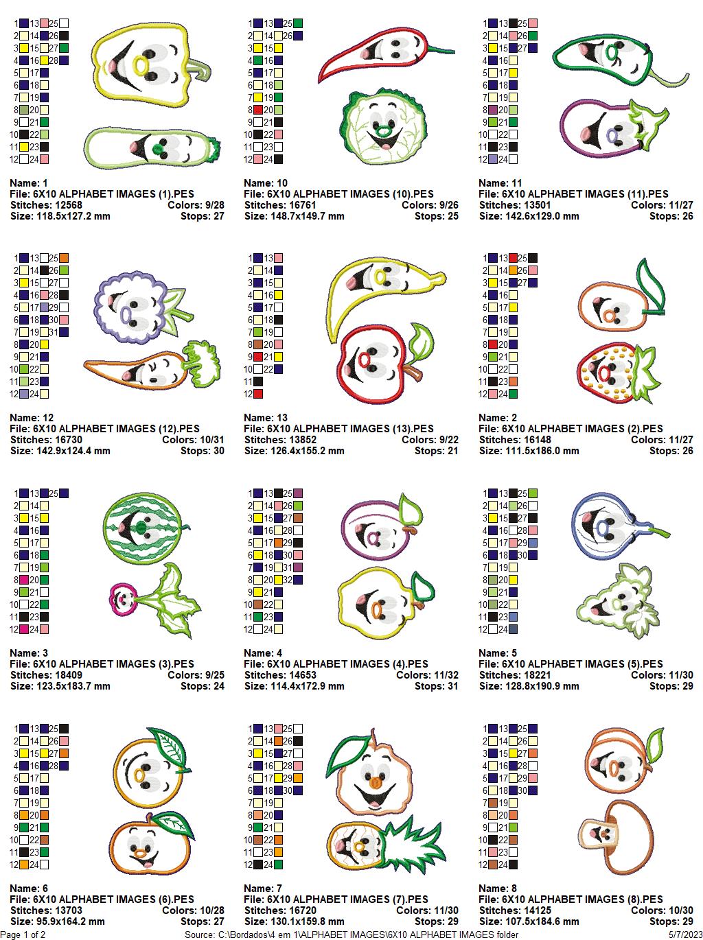 Grandpa's Alphabet - ITH Project - Machine Embroidery Design