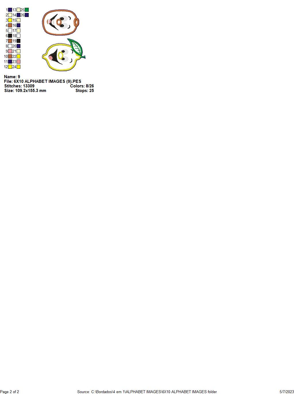 Grandpa's Alphabet - ITH Project - Machine Embroidery Design