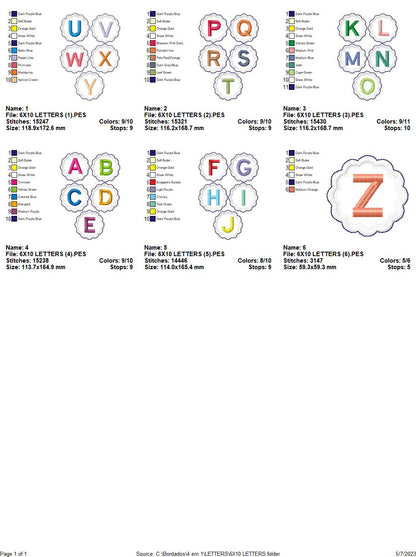 Grandpa's Alphabet - ITH Project - Machine Embroidery Design