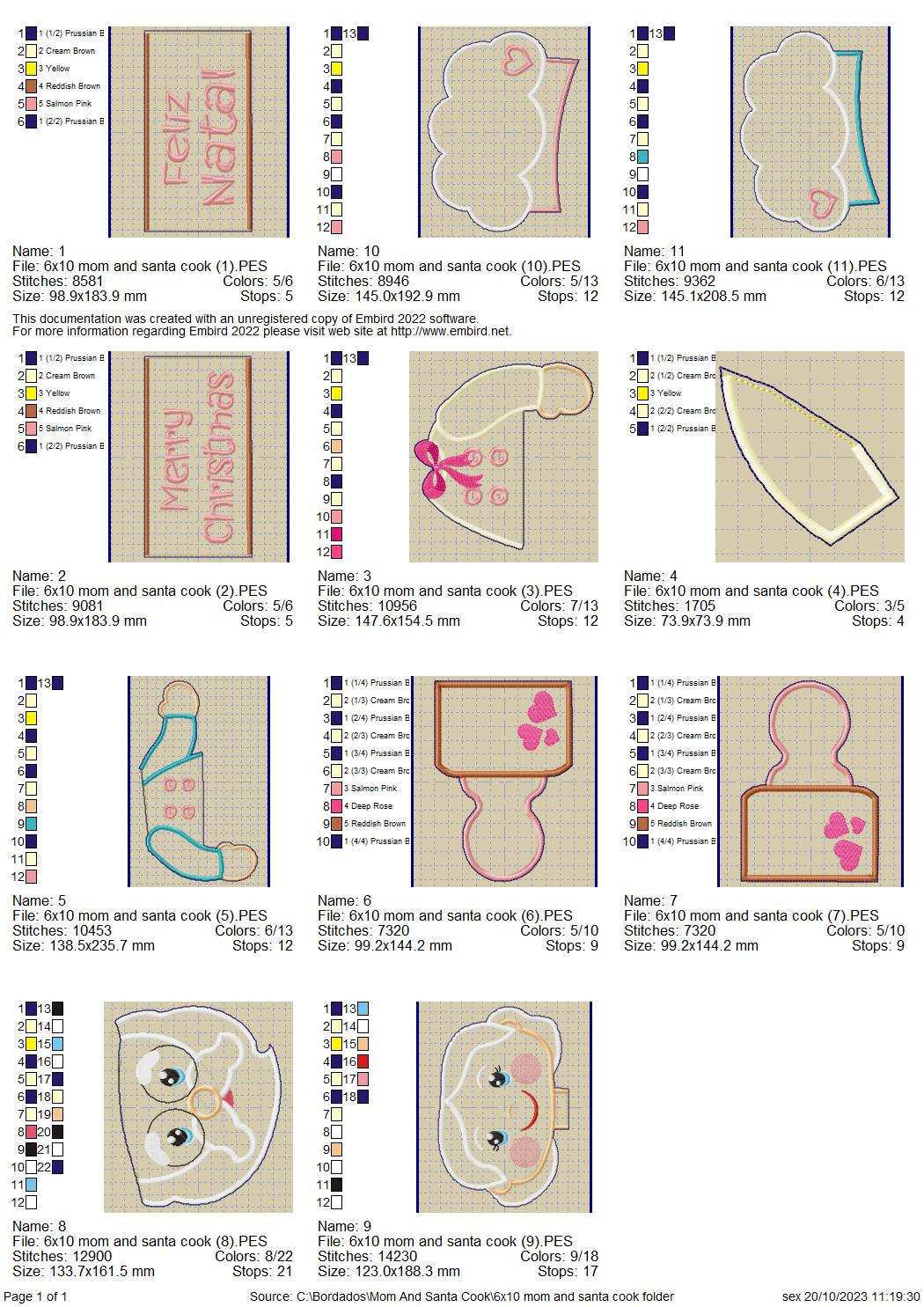 🎅 Christmas Trio – ITH Project – Machine Embroidery Design