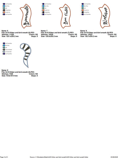 Welcome Cat – ITH Project – Machine Embroidery Design