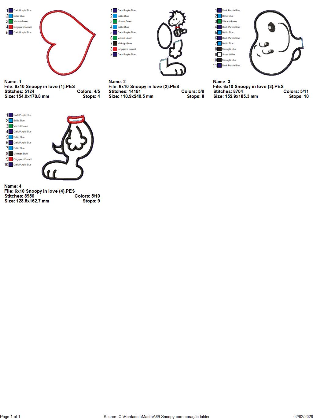 Valentine Puppy Boy – ITH Project – Machine Embroidery Design