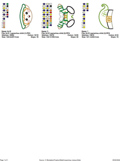 Leprechau Child - ITH Project - Machine Embroidery Design